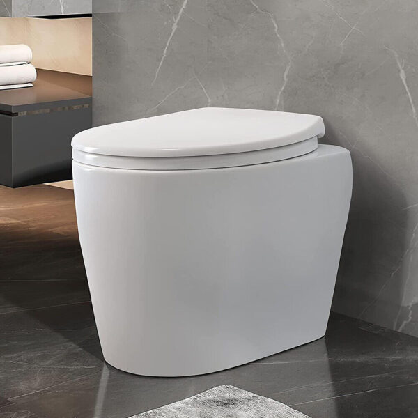 NEW LUXURY BATHROOM SLOW SOFT CLOSE D-SHAPE TOILET SEAT SEATS WC HEAVY DUTY - Image 4