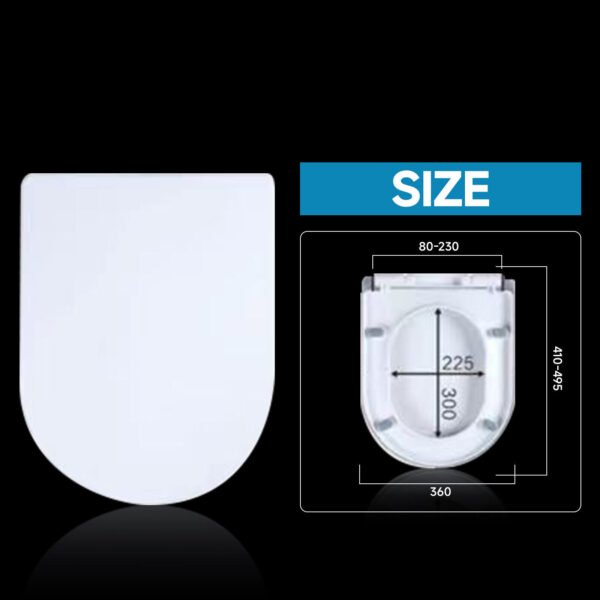 NEW LUXURY BATHROOM SLOW SOFT CLOSE D-SHAPE TOILET SEAT SEATS WC HEAVY DUTY - Image 3