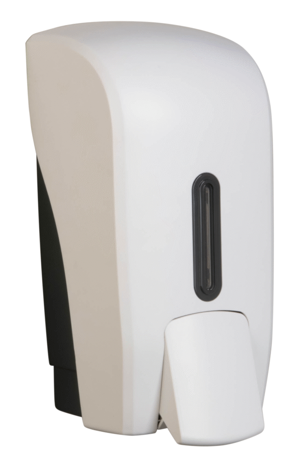 1Ltr Liquid Soap Dispenser White - Image 4