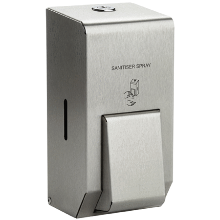 Polished Stainless 400ml Sanitiser Spray Soap Dispenser