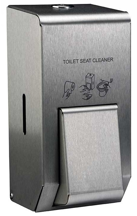 Polished Stainless 400ml Toilet Seat Sanitiser Soap Dispenser