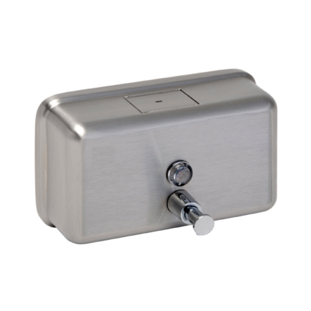 Brushed Stainless 1200ml Horizontal Soap Dispenser