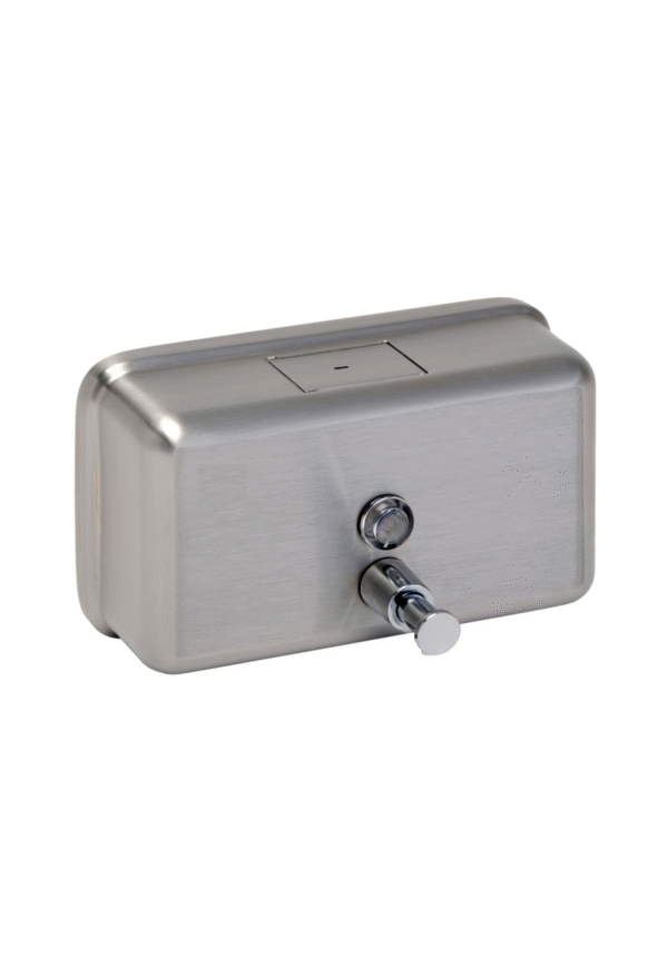 Brushed Stainless 1200ml Horizontal Soap Dispenser