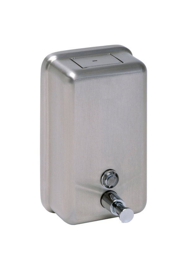 Brushed Stainless 1200ml Vertical Soap Dispenser