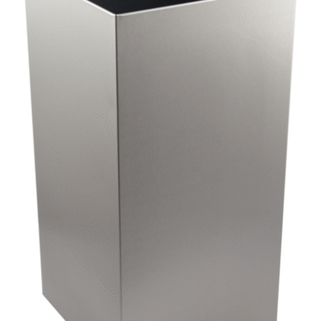 Brushed Stainless 50 Ltr Open Top Wastebin
