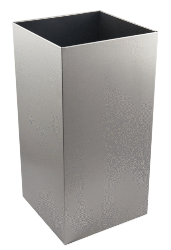 Brushed Stainless 50 Ltr Open Top Wastebin