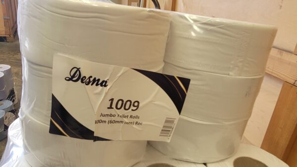 Jumbo Toilet Rolls 300m 2.25 inch Core - 6 Pack - Image 2