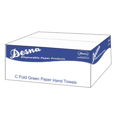 C Fold Hand Towels 1ply Green - Box 2520