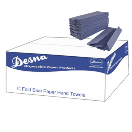 C Fold Hand Towels 1ply Blue - Box 2520
