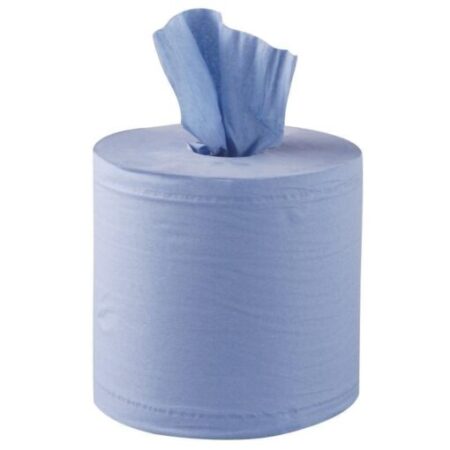 Blue 1ply Centrefeed Rolls 300m – 6 Pack