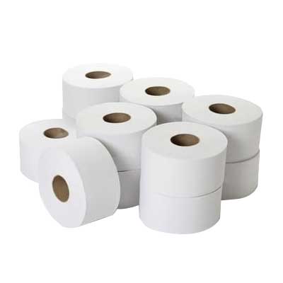 Mini Jumbo Toilet Rolls 3″ 200m – 12 Pack