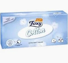 Foxy Cotton Regular Facial Tissues 3ply - 1 Box