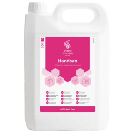Evans HANDSAN Alcohol Hand Sanitiser 5 litre