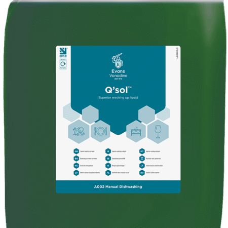 Evans Q’SOL Washing Up Liquid 20 litre