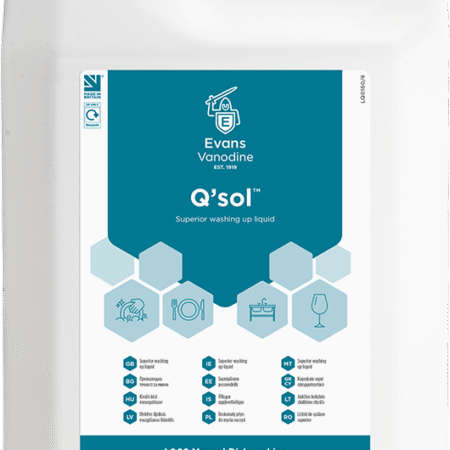 Evans Q’SOL Washing Up Liquid 5 litre