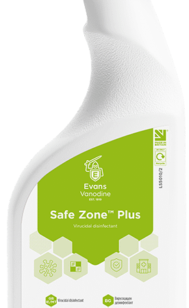 Evans SAFE ZONE PLUS Virucidal Disinfectant Cleaner – 6 x 750ml.