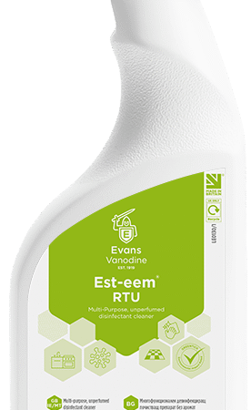 Evans EST-EEM Cleaner & Sanitiser – 6 x 750ml Trigger