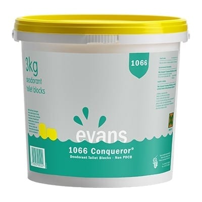 Evans Conqueror Toilet Blocks – 3kg Tub