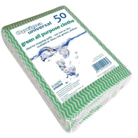 All Purpose Cleaning Cloths Green – 50 Pack